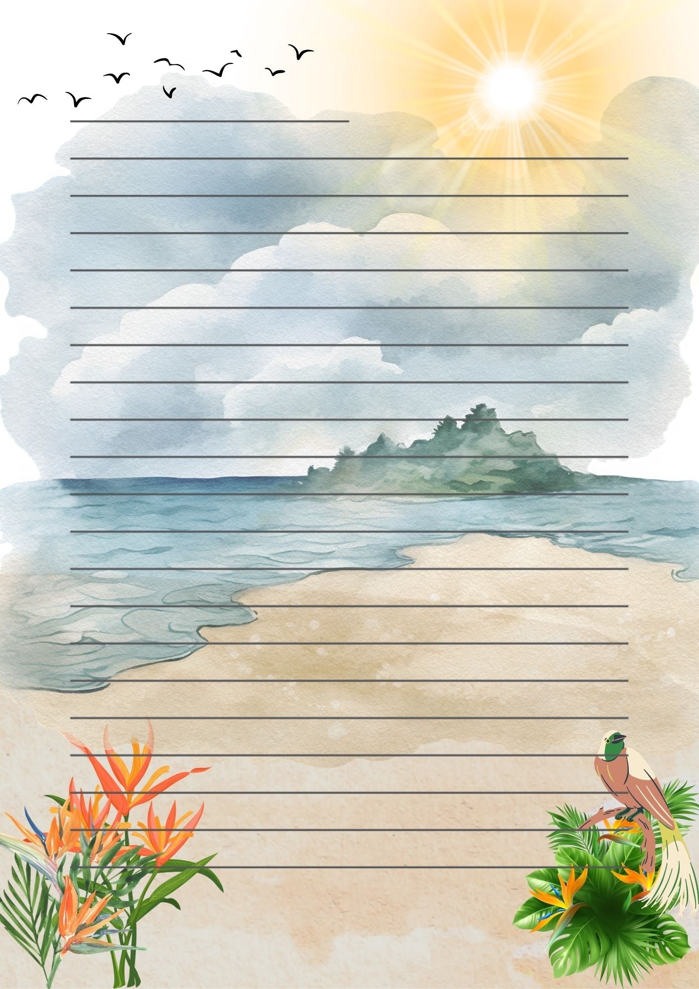 Free Letter Writing Printable Paper The Uplifting Shop free-letter-writing-printable-paper-the-uplifting-shop